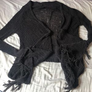 American Eagle Fringe Cardigan